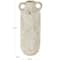 22" Cream Magnesium Oxide Textured Amphora Vase with Handles